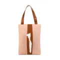 Soporte de pañuelos colgante de cuero PU rosa para coche, bolsa pañuelos visera parasol - Rosa colgante