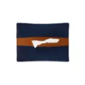 Portapañuelos de coche de cuero PU, elegante diseño azul oscuro y marrón para interior. - Negro con lazo trasero