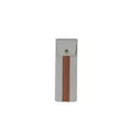 Estuche de cuero minimalista para un solo bolígrafo, bolsa de papelería de negocios gris y marrón. - Gris