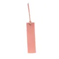 Minimalistisches PU-Leder-Lesezeichen in Rosa mit Band, ideal für das tägliche Lesen. - Rosa