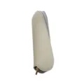 Estuche portátil para brochas de maquillaje bolsa de cuero gris cremallera oficina - Gris