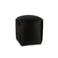 Caja de almacenamiento de escritorio de cuero PU negro, cesta organizadora minimal. - Negro de una sola capa
