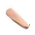 Caja de almacenamiento de brochas de maquillaje de cuero rosa y estuche con cremallera viaje. - Rosa