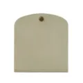 Bolsa de almacenamiento de cuero para mascarilla, estuche portátil organizador en gris con botón. - Gris