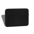 Black frosted PU leather laptop sleeve, retro minimalist tablet protective clutch bag. - 14" / Black