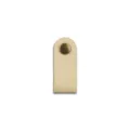 Leather cable organizer for earphones and data cords in beige color with snap closure strap - Beige