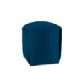 Caja de almacenamiento de escritorio de cuero PU azul oscuro y cesta organizadora para oficina - Capa única azul oscuro