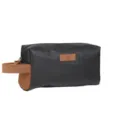 Bolsa de aseo impermeable de papel Dupont organizador de maquillaje de viaje negro marrón - Negro