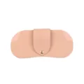 Pink leather glasses case portable sunglasses storage pouch with soft PU material - Pink