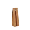 Estuche de papel DuPont cremallera vertical bolsa de almacenamiento papelería marrón diseño - Marrón
