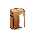 Auto-Taschentuchhalter, weiches PU-Leder Litschi-Muster Taschentuchbox für Auto Sonnenblende. - Braun