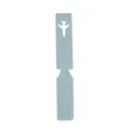 Creative PU leather luggage tag long hanging travel suitcase accessory with plane cutout - Light Blue
