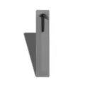 Estuche protector de cuero PU gris para boligrafo individual con boligrafo negro SKU - Gris
