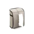 Auto Taschentuchbox PU Leder Sonnenblende Armlehne Rücksitz Hängende Taschentuchhalter Grau - Grau