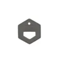 Draagbare brillenkoord lederen connector accessoire, anti-val zonnebril houder deelstuk. - Grijs