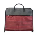 Waterproof striped oxford cloth suit garment bag portable business coat dust cover bag - Burgundy