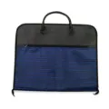 Waterproof Striped Oxford Cloth Suit Garment Bag Business Dust Cover Protector - Dark Blue