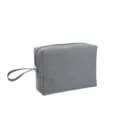 Gris neceser de viaje bolsa organizadora de maquillaje portátil con asa impermeable diaria - S / Gris claro