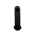 Estuche de cuero PU negro para boligrafo con pata de animal, soporte de papeleria simple. - Negro