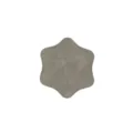 Sous-verre hexagonal en cuir PU gris avec bordure cousue tapis de table impermeable maison - Gris