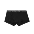 Calzoncillos boxer negro de hombre de algodon talle medio cintura elastica comoda - L / Negro