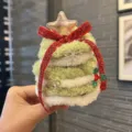 Cute plush Christmas tree hair clip, festive holiday hair accessory for daily wear. - Yellow-Green