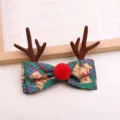 Weihnachten Rentiergeweih Schleife Haarklammer DIY Haustier Handyhülle Deko Accessoire - Grasgrün Halbfabrikat B1