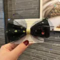 Pince à cheveux nœud en tulle noir pour filles avec étoiles colorées, bel accessoire. - Roux Petit (O3-4)