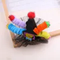 DIY Halloween Witch Hat Hair Clip Kids Hair Accessory with Colorful Pipe Cleaners Tulle - Blue