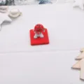 DIY Red Cartoon Doll Hair Clip Accessory Resin Craft Miniature Decoration Component Part - Semi-Finished Product Without Clip