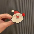 Süße Weihnachts-Weihnachtsmann-Haarklammer für Kinder, Glitzer Haaraccessoire und Seitenklammer. - Zweifarbige Weihnachtsmütze Stil