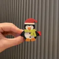 Weihnachten Pinguin Haarspange süße Kinder Filz Haaraccessoire für Mädchen Wintergeschenk - Schwarze Pinguin Haarspange