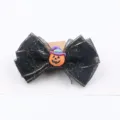 Fiocco nero in tulle per capelli di Halloween con zucca carina, perfetto per lo styling fai da te. - Grano O3-5 Semilavorato