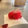 Cute red rabbit hair clip with sparkly wings, kids cartoon hair accessories daily wear. - Red Hair Clip