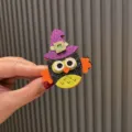 Süße Halloween Eule Haarspange mit glitzerndem Hexenhut, perfekt für Kinder Party Cosplay. - Eule Hexenhut Clip (O3-5)