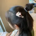 Süße Cartoon Einhorn Stern Haarklammer Prinzessin Haarspange für Kinder und Mädchen. - Einhorn Haarspange (Q2-3) / Milchweiß