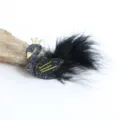 Schwarze Schwan Haarklammer mit Goldkrone und Feder, süßes Kinder Haarschmuck Accessoire. - Schwarzer Schwan