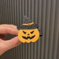 Halloween Kürbis Hexenhut Haarklammer, Glitzer Filz Stoff, Kinder Party Festliche Haarschmuck. - Hexenhut Kürbis Clip (Q2-5)