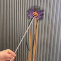 Halloween Zauberstab für Kinder Party Verkleidung, lila Schleife und Kürbis Deko Stab. - Lila Blau Kürbis Quaste Zauberstab
