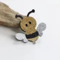 Süße Cartoon Biene Haarklammer für Mädchen, glitzernde DIY Haaraccessoires für Kinder und Toddler. - Biene Halbfertig (N2-5)
