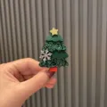 Weihnachten Baum Kinder Haarklammer Süße Perlen Festliche Haarnadel Party Kopfbedeckung - Grüner Pailletten Weihnachtsbaum Haarspange