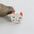 Niedliche Cartoon Katze Haarklammer für Kinder Glitzer glänzende Haarschmuck süß Mädchen - Katze Halbfertig (Q2-3)