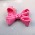 Pink satin bow hair clip for cute little girls, stylish princess hair accessories top clip. - Bow Only (Without Clip) / Rose Pink