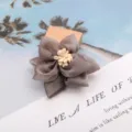 DIY Haarschmuck Netz 3D Blume Bekleidung Schuh Dekoration Kinder Haarnadel Haargummi - Halbfertig / Dunkelgrau