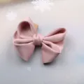 Pink bow hair clip for girls, cute elegant satin hair bow accessory for kids daily wear. - Bow Only (Without Clip) / Light Purple
