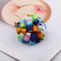 Bunte handgemachte Schleifen Blume Haarklammer DIY Kleidung Zubehör süßer Kopfschmuck - Halbfertig / Seeblau