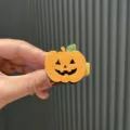 Süße Halloween Kürbis Haarklammer für Kinder, lustiges Filz Haaraccessoire, Party Kopfschmuck - Camo Orange Haarklammer P1-1