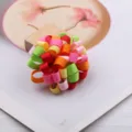Buntes handgemachtes Band Blumen Haarspange fuer Kinder niedliches DIY Haarzubehör - Rot