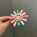 Süße kinder bunte sonnenblume haarspange koreanischer stil haarzubehör für mädchen süßer kopfschmuck 1st - Regenbogen