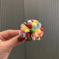 Bunte Schleifen Blumen Haarklammer für Kinder, süßes handgemachtes Sonnenblumen Haaraccessoire. - Grün